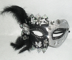 2 Tone Mask Black/Silver - Click Image to Close